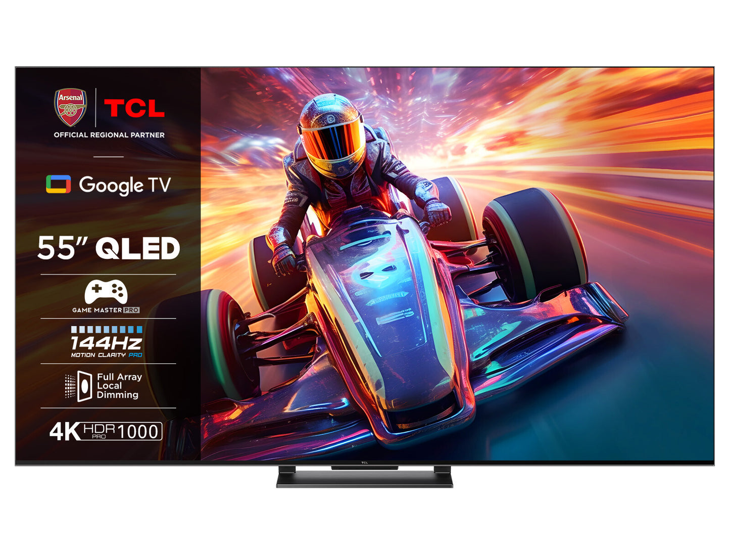 TCL C74 55C745K TV 139.7 cm (55") 4K Ultra HD Smart TV Wi-Fi Black