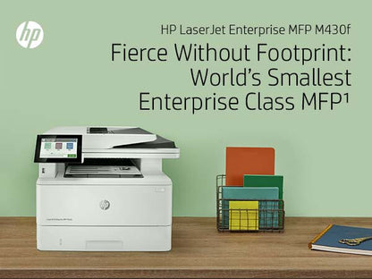 HP LaserJet Enterprise M430f Multifunction Black and white Printer, Ethernet Only; Copier, Scanner