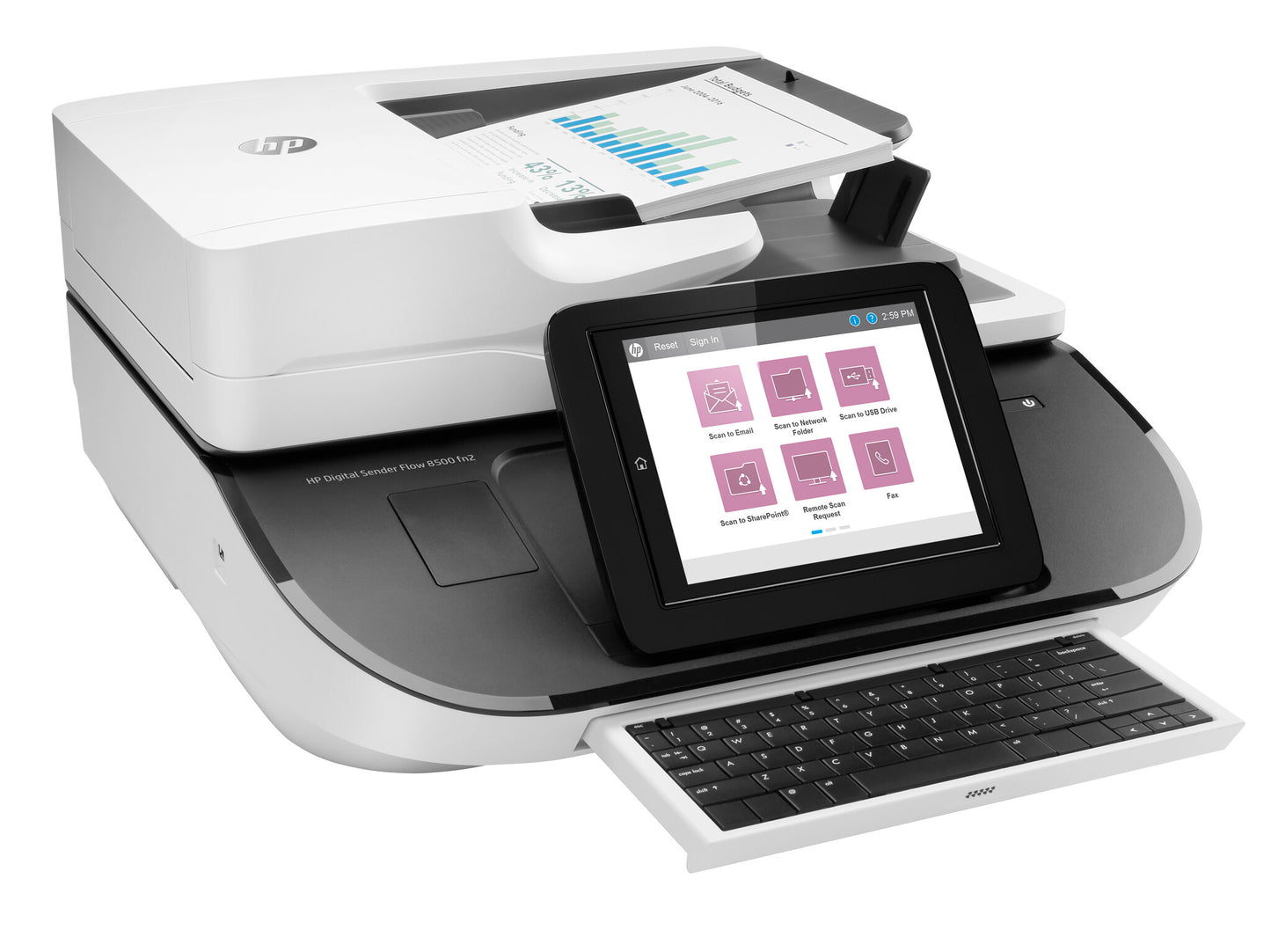 HP Digital Sender Flow 8500 fn2 Flatbed scanner