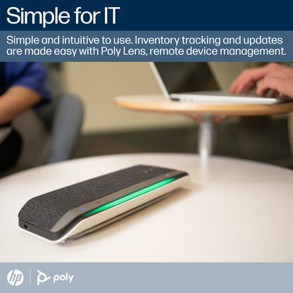 POLY Sync 40+ Microsoft Teams Certified USB-A USB-C Speakerphone +BT700 USB-A Adapter
