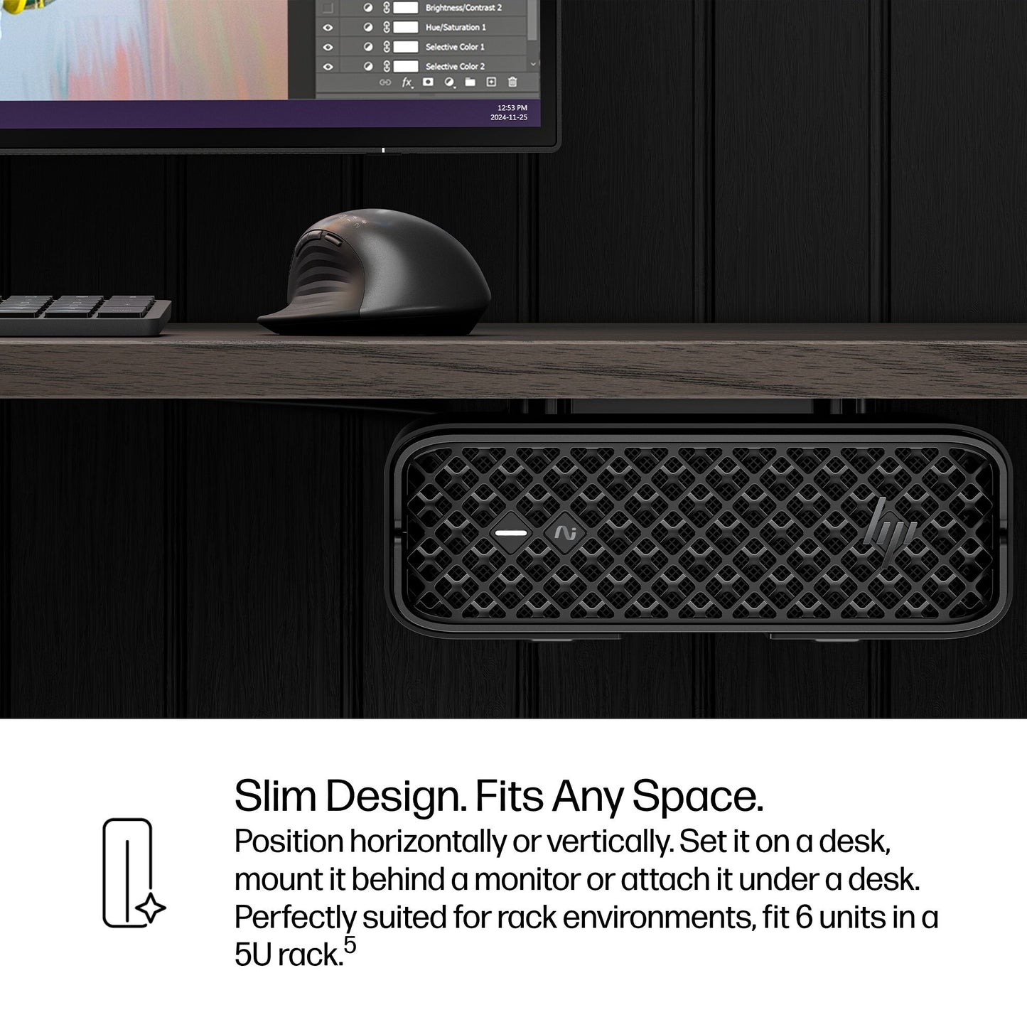 HP Z2 Mini G1i Intel Core Ultra 7 265 32 GB DDR5-SDRAM 1 TB SSD NVIDIA RTX A1000 Windows 11 Pro Mini PC Workstation AI Workstation, AI PC Black