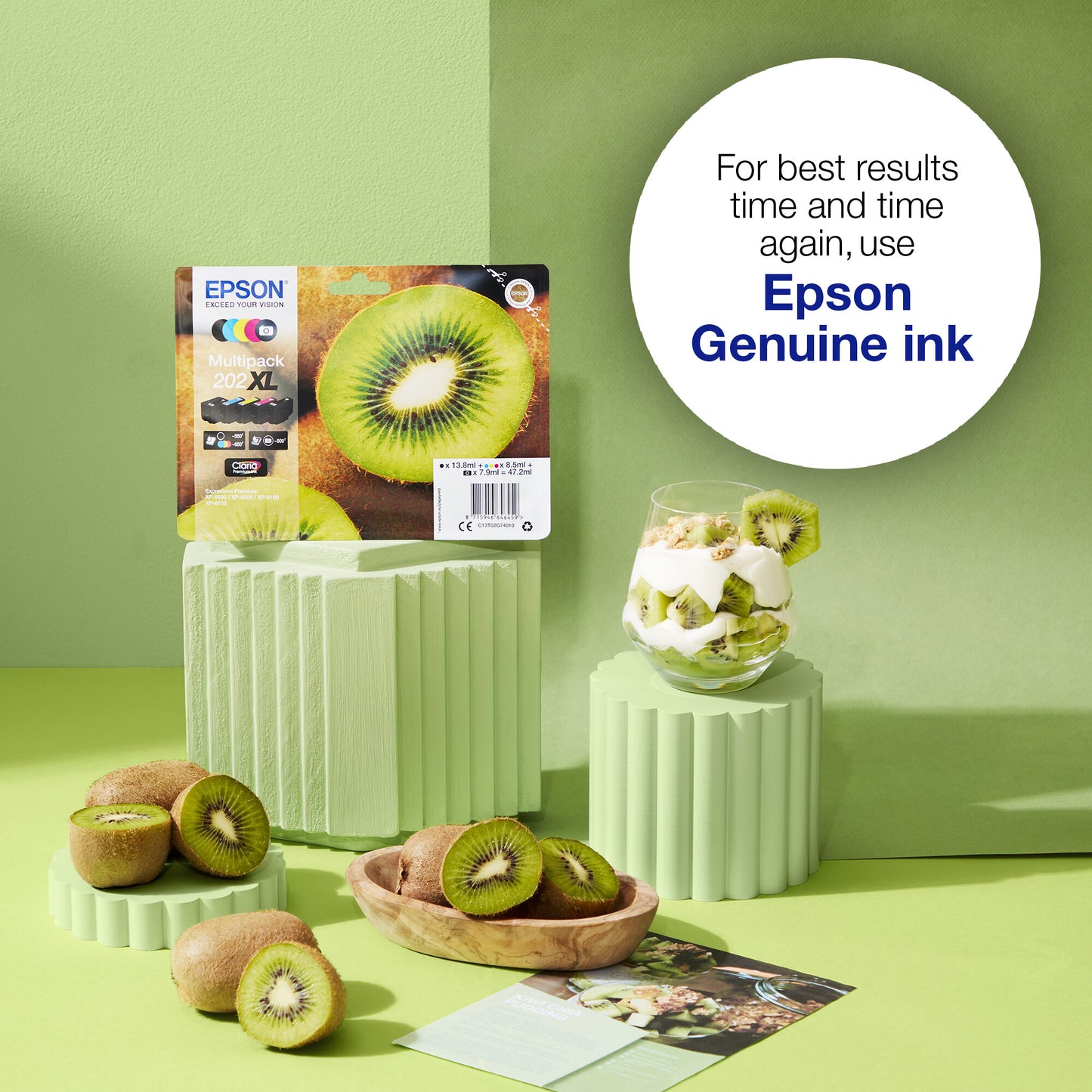 Epson Kiwi Singlepack Cyan 202 Claria Premium Ink