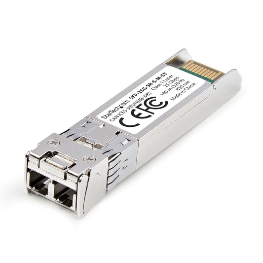 StarTech.com MSA-Compliant SFP-25G-SR-S SFP28 Module, 25Gbps Multimode Fiber (MMF), 100 m (328ft), LC Connector, 850nm, 25 Gigabit Optical Transceiver w/DDM/DOM, Fiber optic, 25780 Mbit/s