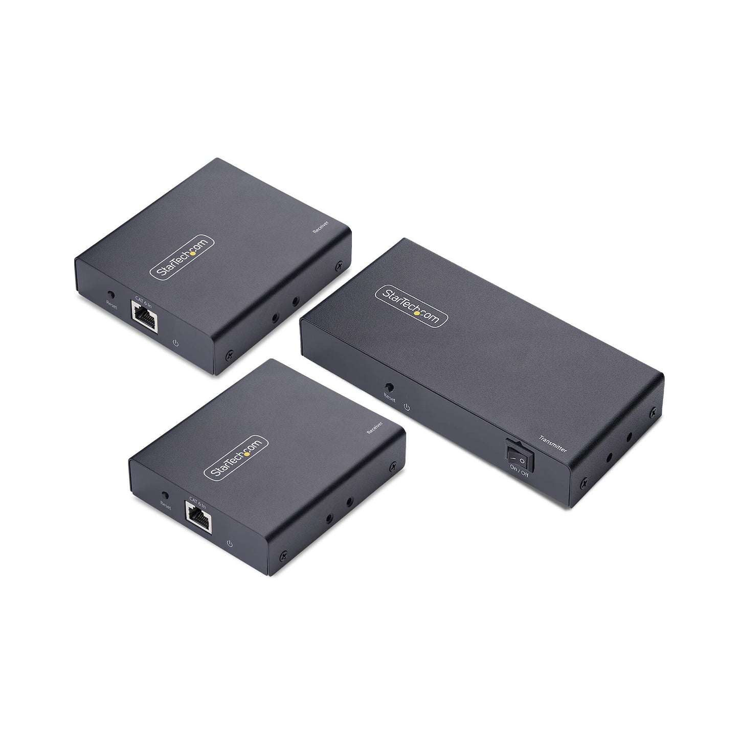 StarTech.com 2-Port HDMI Extender and Splitter Over CAT6, 4K 60Hz, Up to 230ft (70m), 1x2 HDMI over Ethernet Distribution Kit with IR and Power Over Cable
