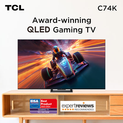 TCL C74 55C745K TV 139.7 cm (55") 4K Ultra HD Smart TV Wi-Fi Black