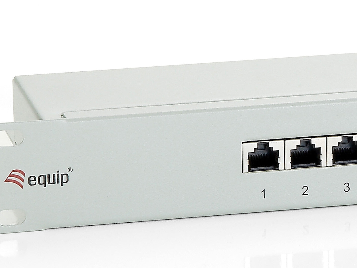 Equip 24-Port Cat.6 Shielded Patch Panel, Light Grey