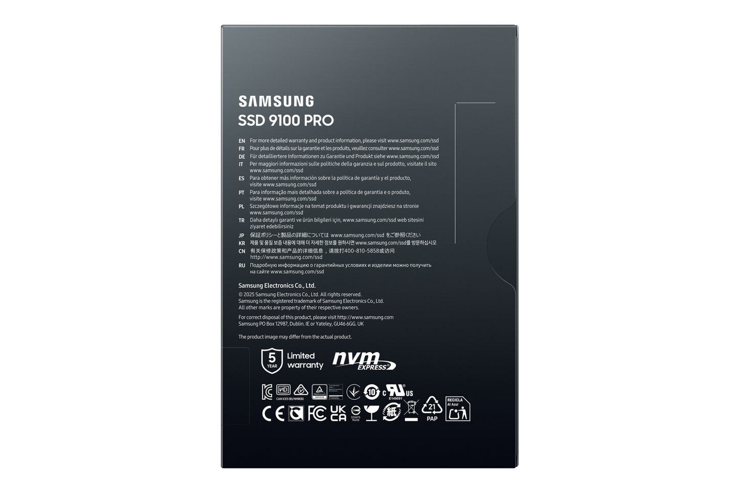 Samsung 9100 PRO PCIe® 5.0 NVMe™ M.2 SSD - 2 TB