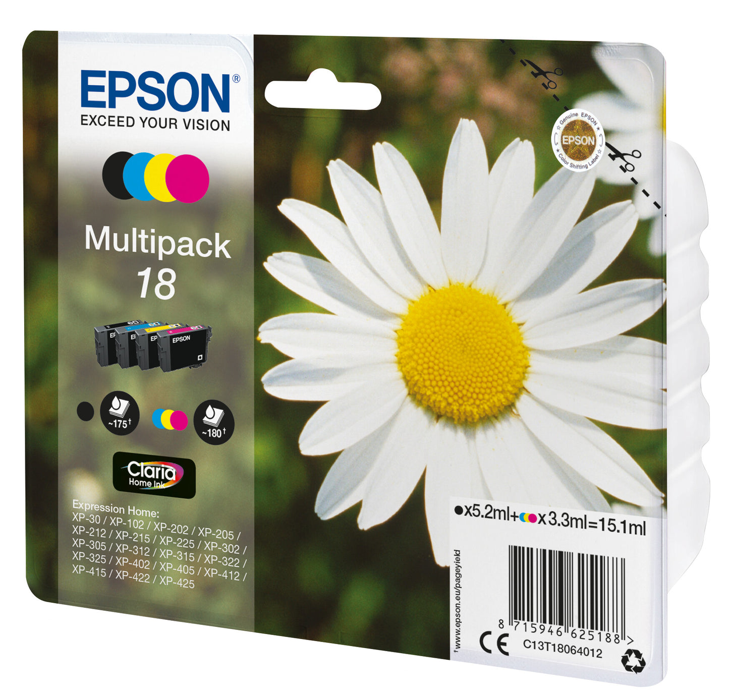Epson Daisy 18 Claria Home Multipack 4-colours Ink