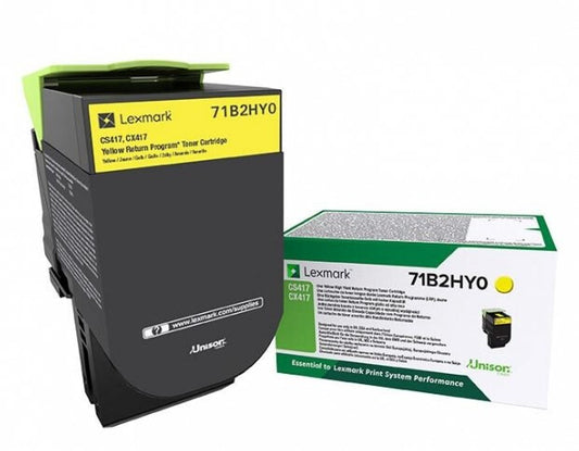 Lexmark 71B2HY0 toner cartridge 1 pc(s) Original Yellow