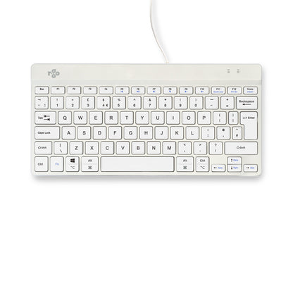 R-Go Tools Ergonomic keyboard R-Go Compact Break, compact keyboard with break software, QWERTY (UK), wired, white