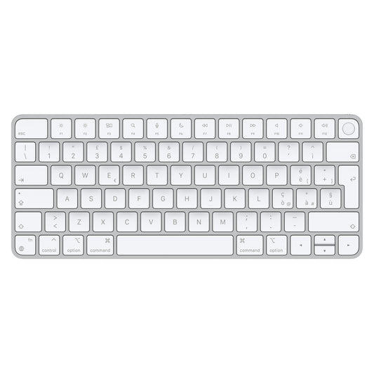 Apple Magic keyboard Universal USB + Bluetooth Italian Aluminium, White