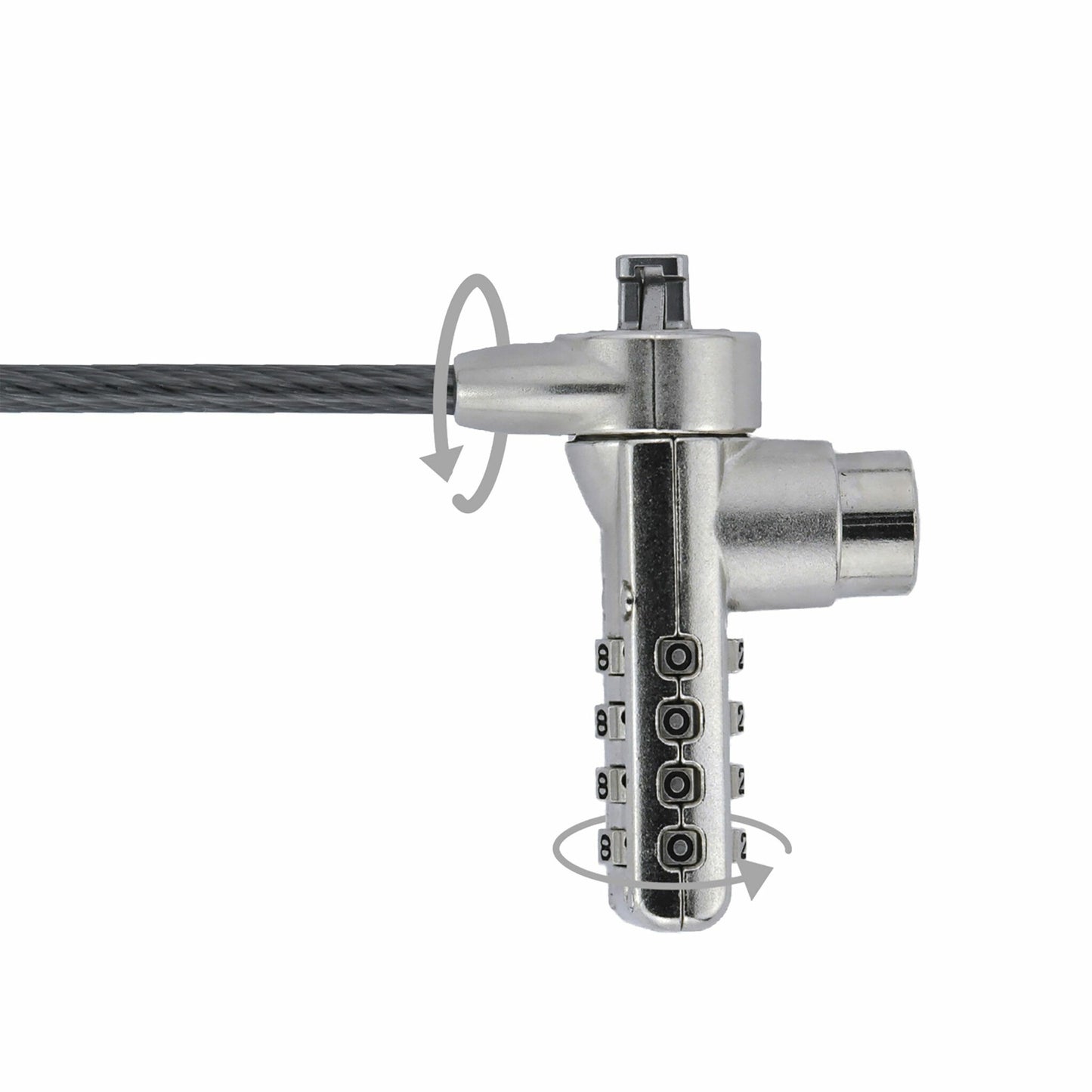 DICOTA D30887 cable lock Black, Stainless steel 2 m