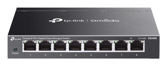 TP-Link Omada ES208G network switch, Managed, 8-port, black