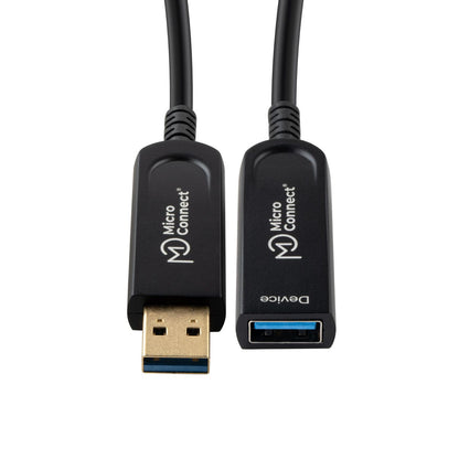 Microconnect USB3.0AAF20AOP USB cable USB 3.2 Gen 1 (3.1 Gen 1) 20 m USB A Black