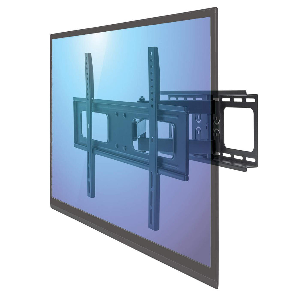 Manhattan TV & Monitor Mount, Wall, Full Motion, 1 screen, Screen Sizes: 37-65", Black, VESA 200x200 to 600x400mm, Max 50kg, LFD, Tilt & Swivel with 3 Pivots, Lifetime Warranty