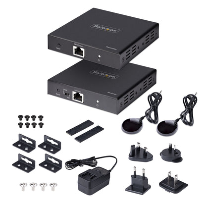 StarTech.com 4K HDMI Extender Over CAT5/CAT6 Cable, 4K 60Hz HDR Video Extender Up to 230ft (70m), HDMI Over Ethernet Cabling, S/PDIF Audio Out, HDMI Transmitter and Receiver Kit