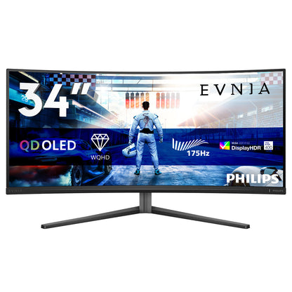 Philips Evnia 6000 34M2C6500/00 computer monitor 86.4 cm (34") 3440 x 1440 pixels Wide Quad HD QD-OLED Grey