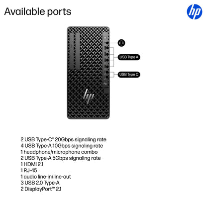 HP Z1 Tower G1i Intel Core Ultra 9 285 32 GB DDR5-SDRAM 1 TB SSD Windows 11 Pro Workstation AI Workstation, AI PC Black