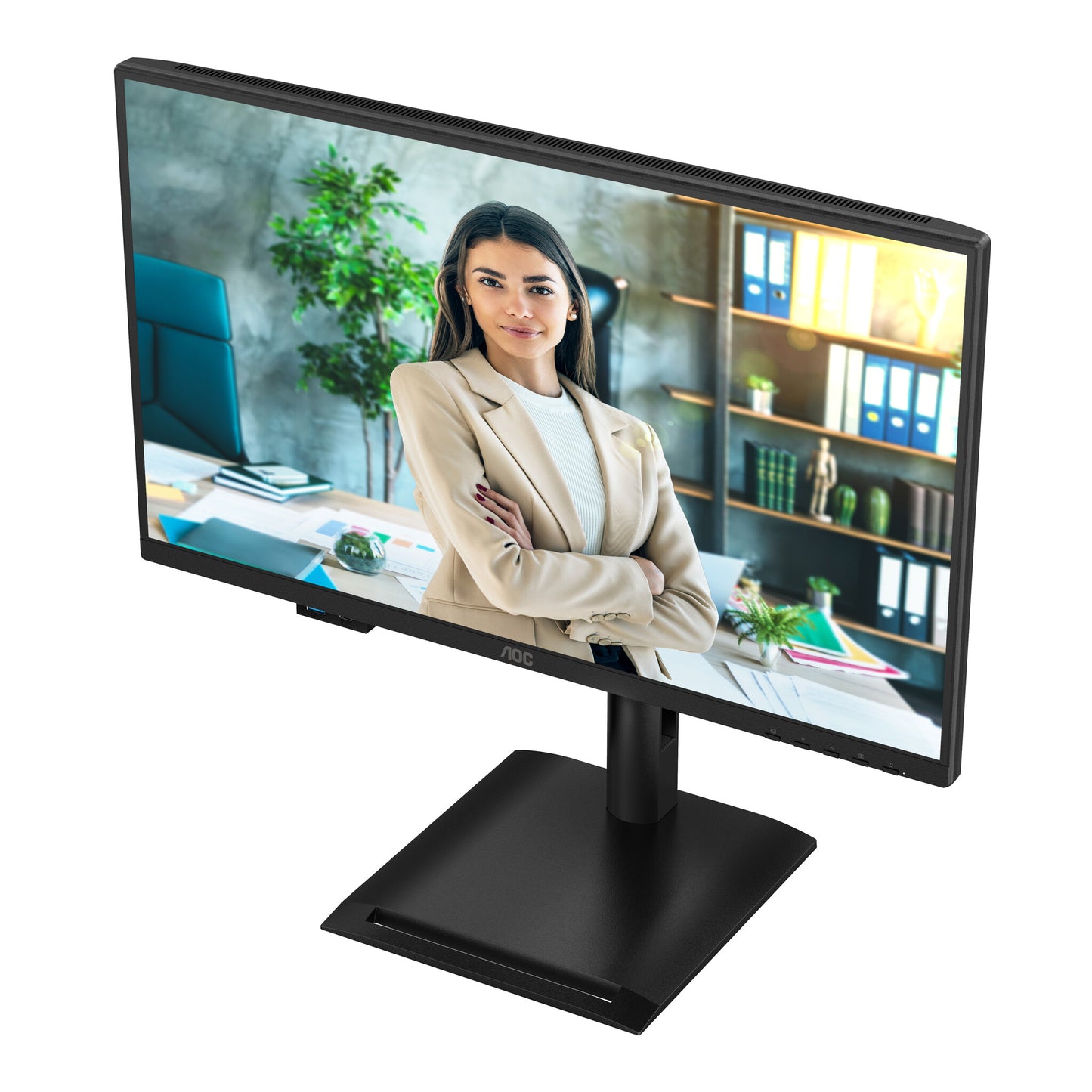AOC 24P4U computer monitor 60.5 cm (23.8") 1920 x 1080 pixels Full HD Black