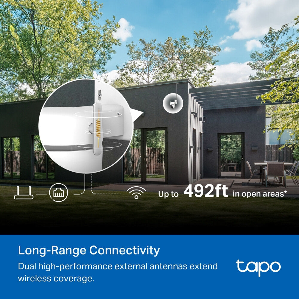 TP-Link Tapo TC43(EU) V2 Spherical IP security camera Indoor & outdoor 2880 x 1620 pixels Ceiling/Wall/Pole