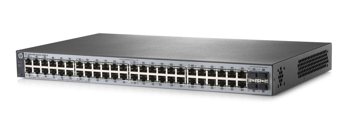 HPE OfficeConnect 1820 48G Managed L2 Gigabit Ethernet (10/100/1000) 1U Grey