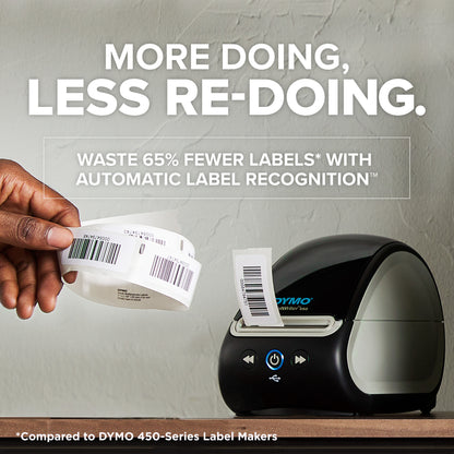 DYMO LabelWriter 550 Label Printer | Label Maker with Direct Thermal Printing | Automatic Label Recognition | Prints Address LabelsShipping LabelsBarcode Labels & More | EU 2 Pin Plug