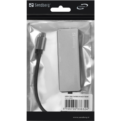 Sandberg USB-C Hub 1xUSB3.0+3x2.0 SAVER