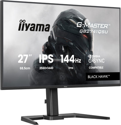 iiyama G-MASTER GB2741QSU-B1 computer monitor 68.6 cm (27") 2560 x 1440 pixels 4K Ultra HD LED Black
