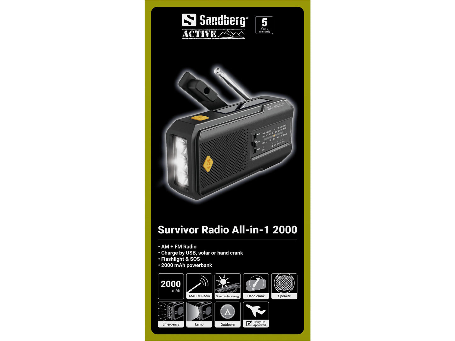 Sandberg Survivor Radio All-in-1 2000