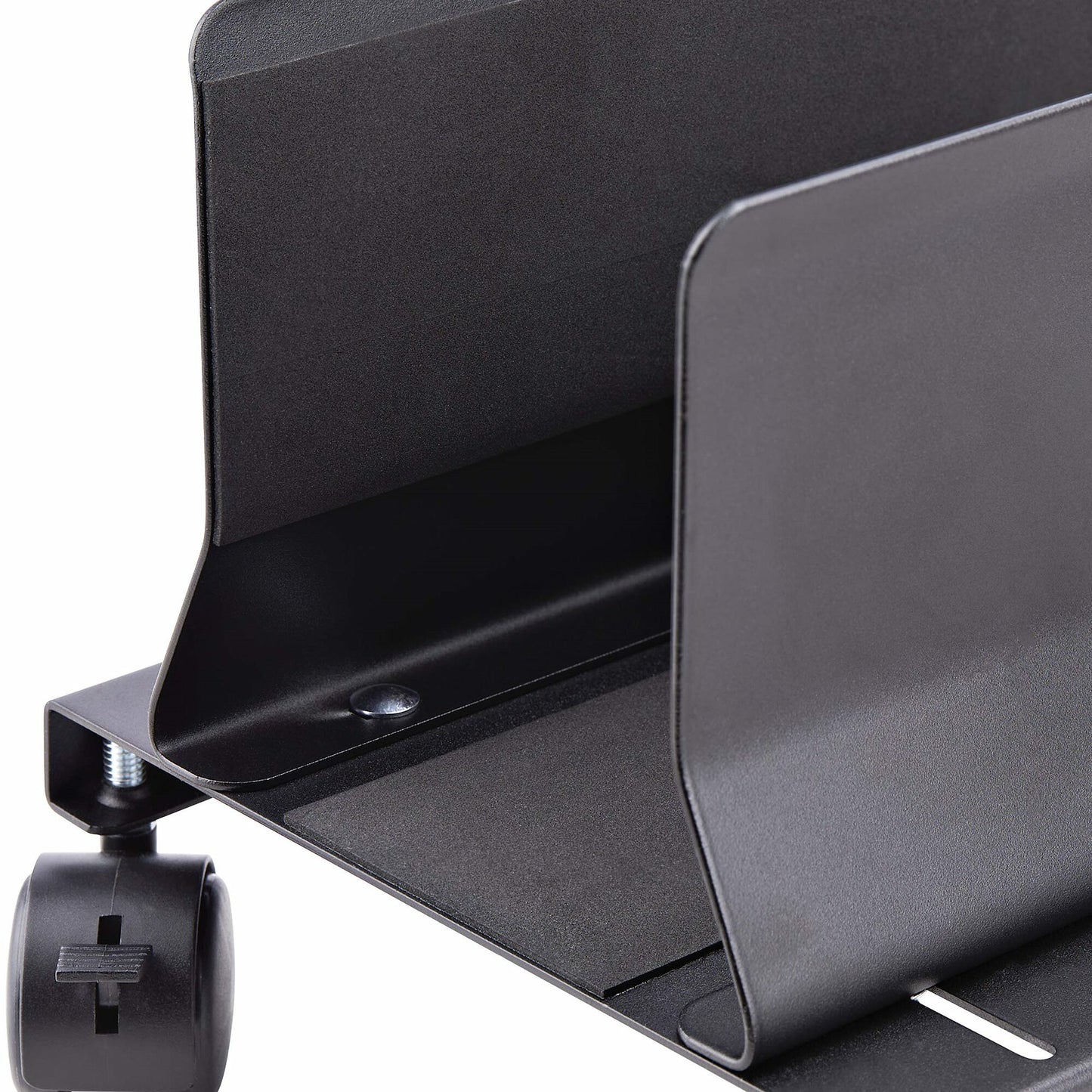 StarTech.com Computer Tower Cart, Rolling Mobile CPU Caddy on Wheels (Casters), Max Load 46.3lb/21kg, Adjustable PC Case Mount, Desktop Floor Stand, Steel Dolly
