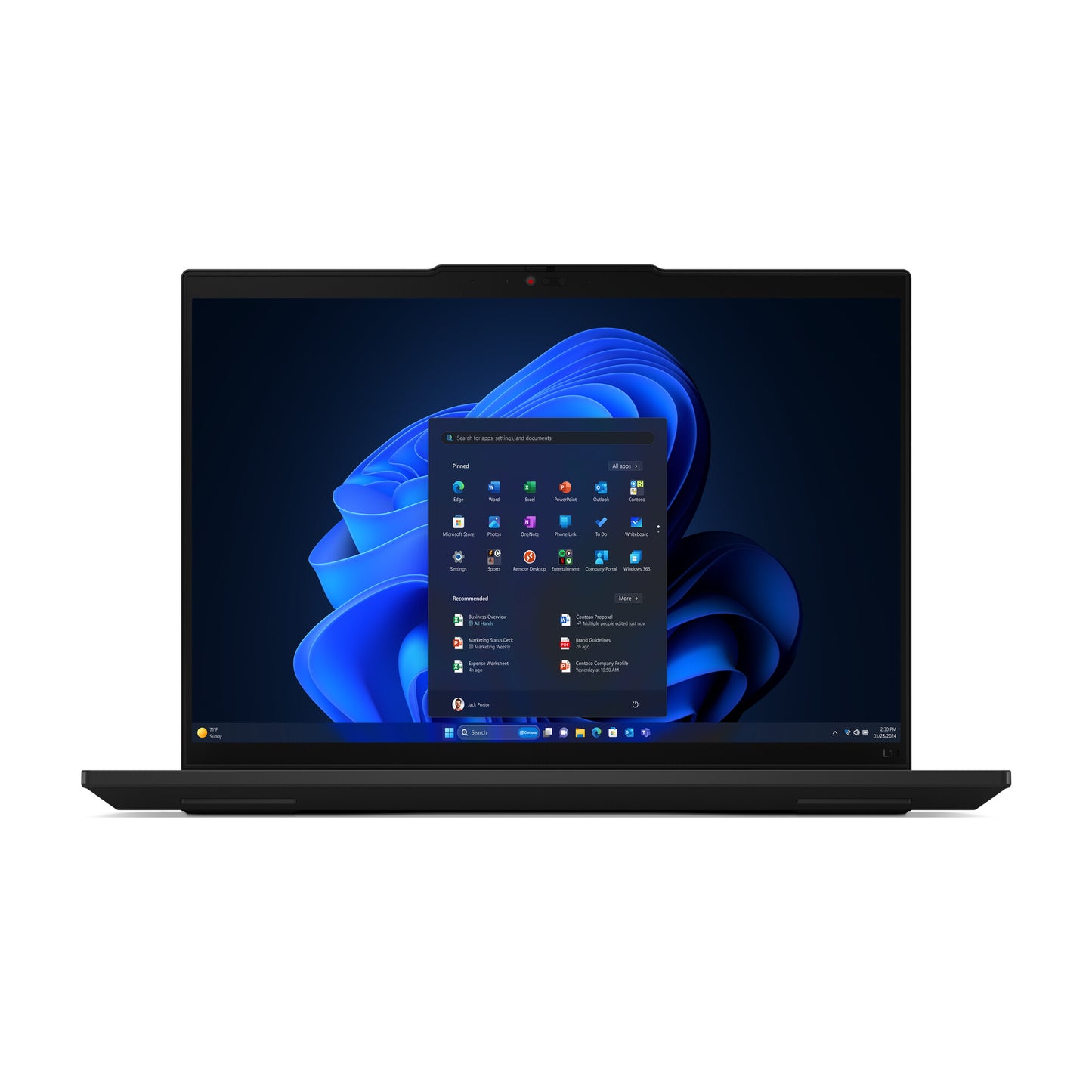 Lenovo ThinkPad L14 Gen 5 (AMD) AMD Ryzen™ 3 7335U Laptop 35.6 cm (14") WUXGA 16 GB DDR5-SDRAM 256 GB SSD Wi-Fi 6E (802.11ax) Windows 11 Pro English Black