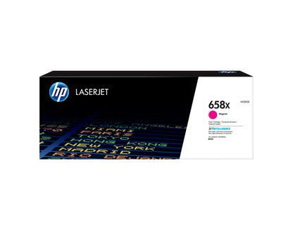 HP 658X High Yield Magenta Original LaserJet Toner Cartridge