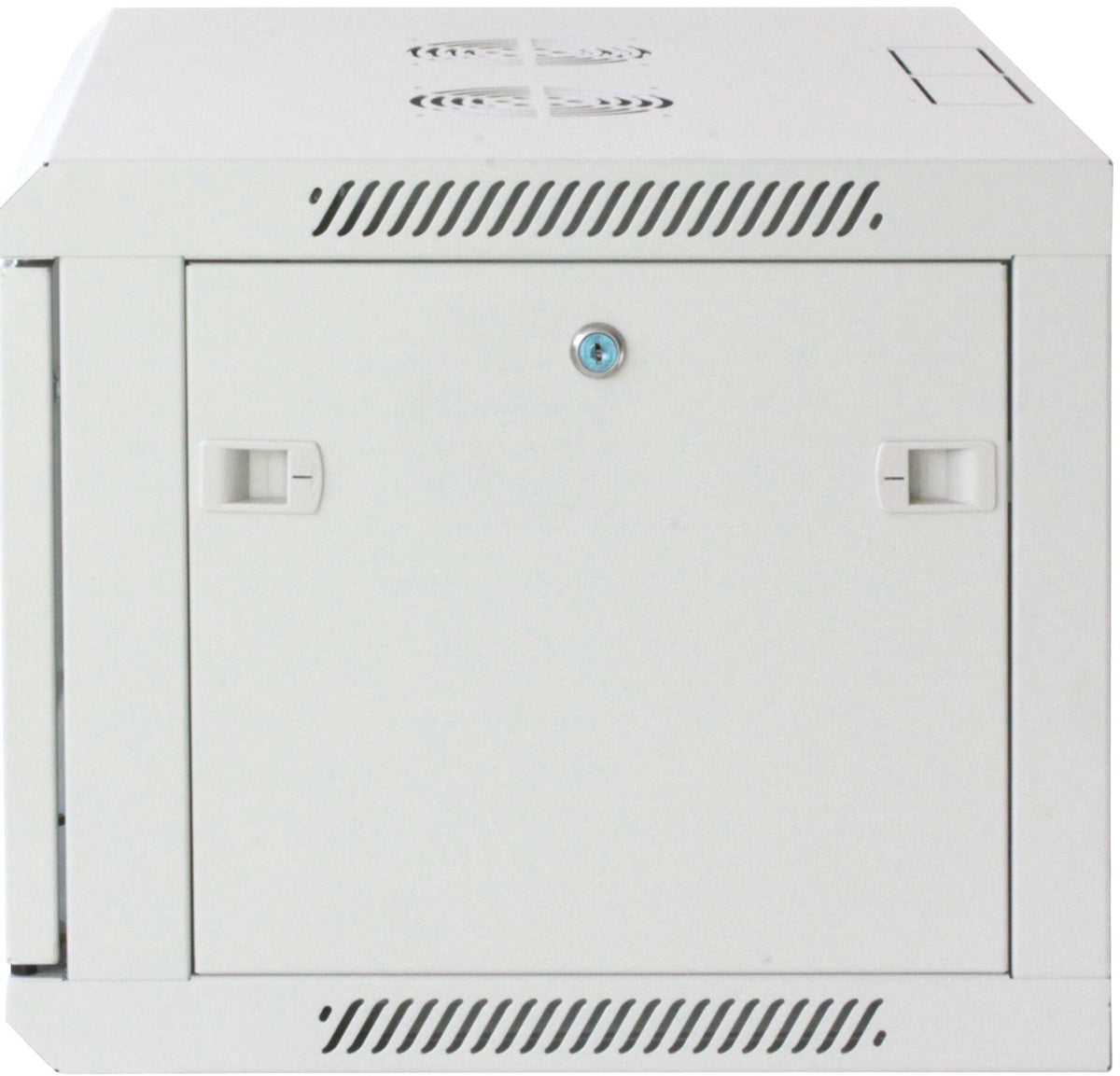 Intellinet 19" Network Cabinet - Wall Mount (Standard), 6U, 450mm Deep, Grey, Assembled, Max 60kg, Suitable also for use on desk or floor, Usable Depth 350mm, Metal & Glass Door, Back Panel, Removeable Sides, Parts for wall install (eg screws/rawl plugs)