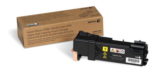 Xerox Genuine Phaser 6500 / WorkCentre 6505 Yellow Toner Cartridge - 106R01596