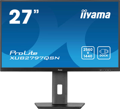 iiyama ProLite XUB2797QSN-B2 computer monitor 68.6 cm (27") 2560 x 1440 pixels Quad HD LED Black
