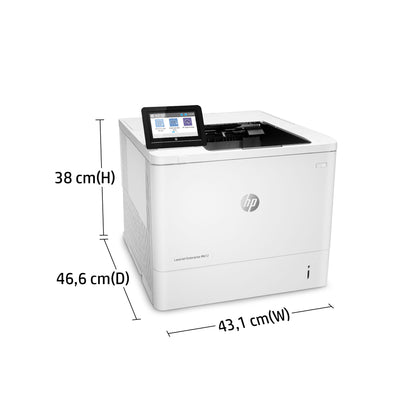 HP LaserJet Enterprise M612dn Black and white Printer, Ethernet Only; Duplex