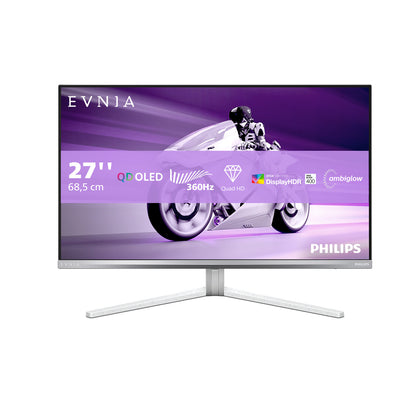 Philips Evnia 8000 27M2N8500/00 computer monitor 67.3 cm (26.5") 2560 x 1440 pixels Quad HD QD-OLED White