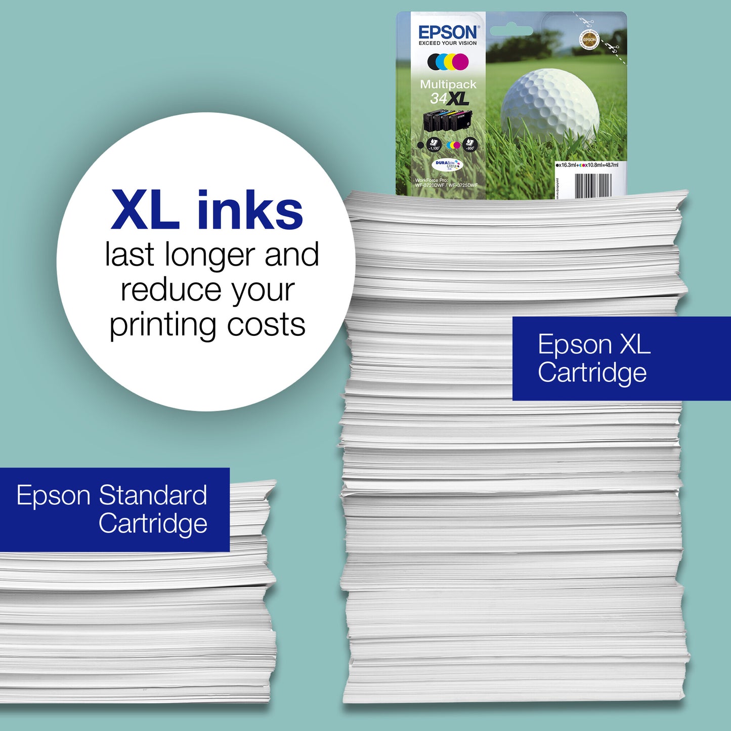 Epson Golf ball 34 DURABrite Ultra Single Yellow Ink