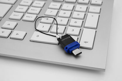 Verbatim Dual - USB 3.0 Drive 64 GB - USB-C / USB-A - Blue