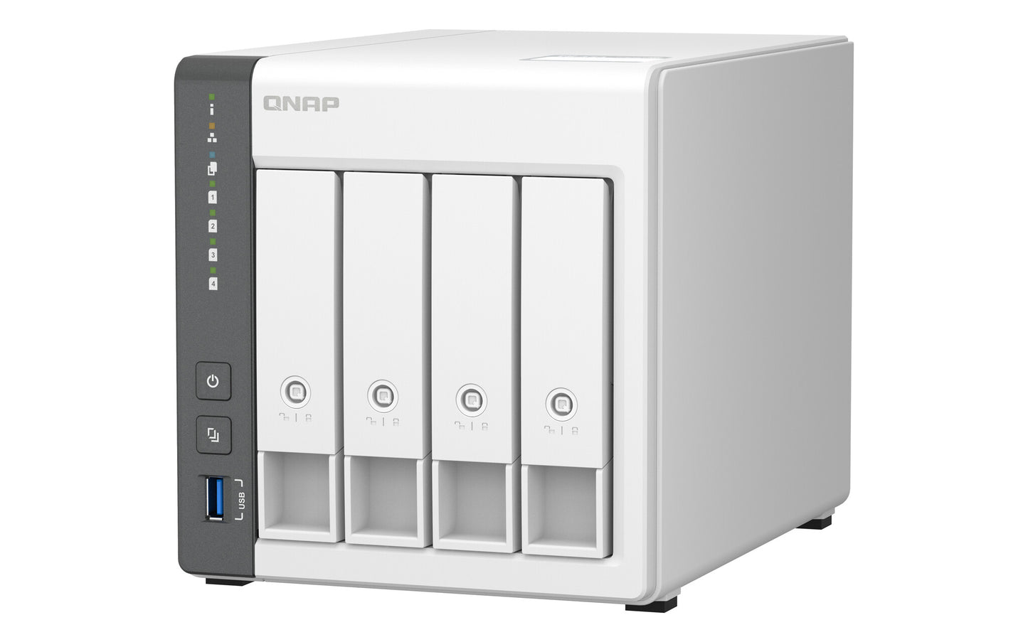 QNAP TS-433 NAS Tower Cortex-A55 4 GB 24 TB HDD QNAP Turbo System White