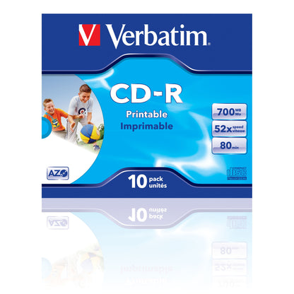 Verbatim CD-R AZO Wide Inkjet Printable 700 MB 52x 10 pc(s)