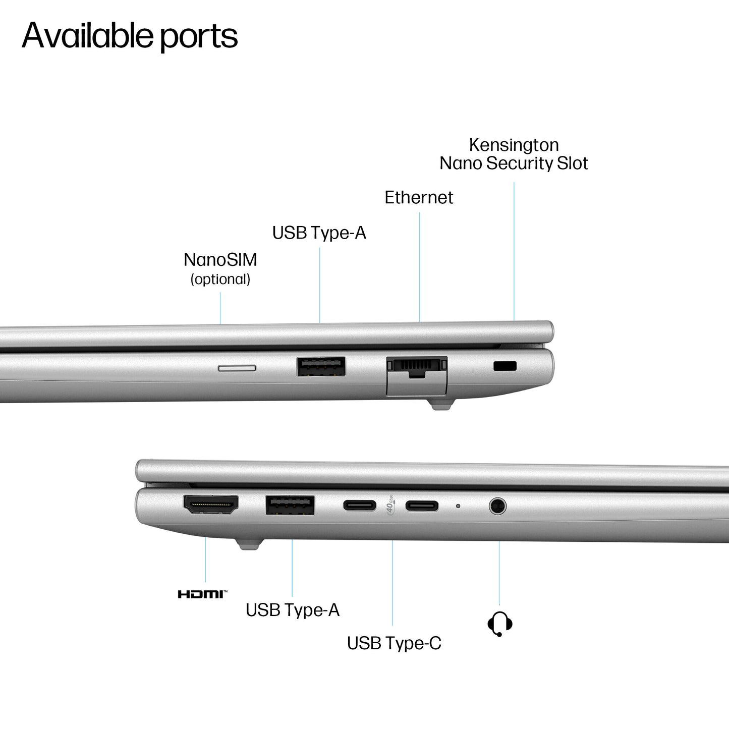 HP EliteBook 6 G1a Next Gen AI PC Copilot+ PC AMD Ryzen™ AI 5 340 Laptop 35.6 cm (14") WUXGA 24 GB DDR5-SDRAM 512 GB SSD Wi-Fi 6E (802.11ax) Windows 11 Pro Silver