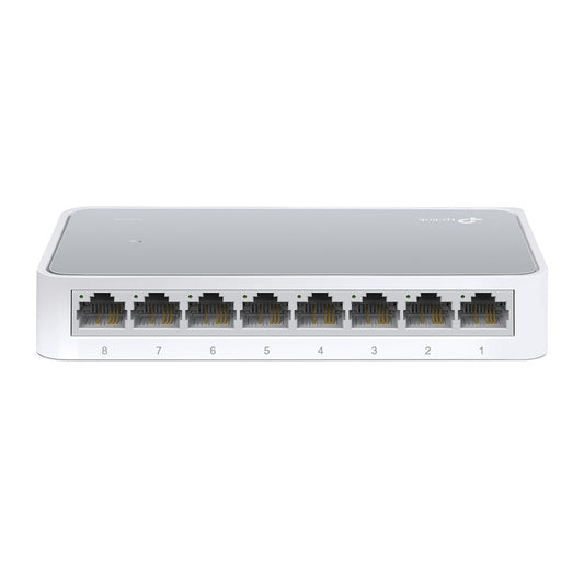 TP-Link TL-SF1008D network switch, Unmanaged, 8-port, white
