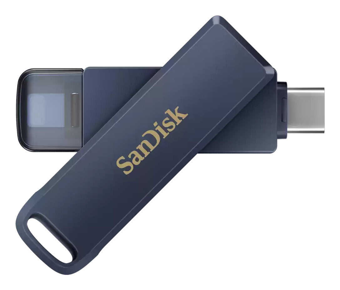 SanDisk iXpand USB flash drive 256 GB USB Type-C / Lightning 3.2 Gen 1 (3.1 Gen 1) Blue