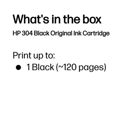 HP 304 Black Original Ink Cartridge