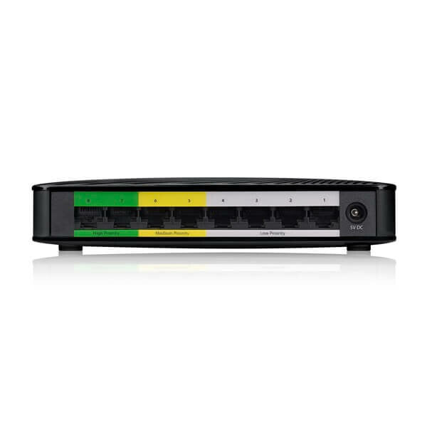 Zyxel GS-108S v2 Unmanaged Gigabit Ethernet (10/100/1000) Black