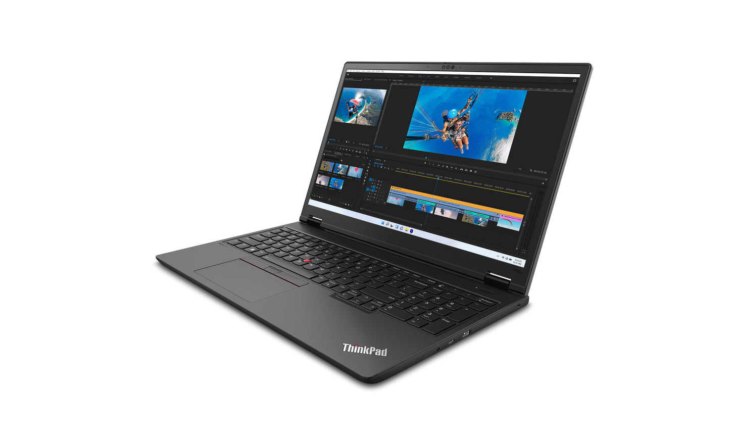 Lenovo ThinkPad P16v Gen 2 (Intel) Intel Core Ultra 9 185H Mobile workstation 40.6 cm (16") WUXGA 32 GB DDR5-SDRAM 1 TB SSD NVIDIA RTX 3000 Ada Wi-Fi 6E (802.11ax) Windows 11 Pro Black