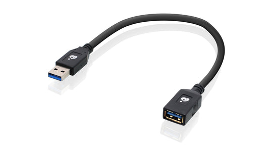 iogear G2LU3AMF USB cable USB 3.2 Gen 1 (3.1 Gen 1) 0.3 m USB A Black