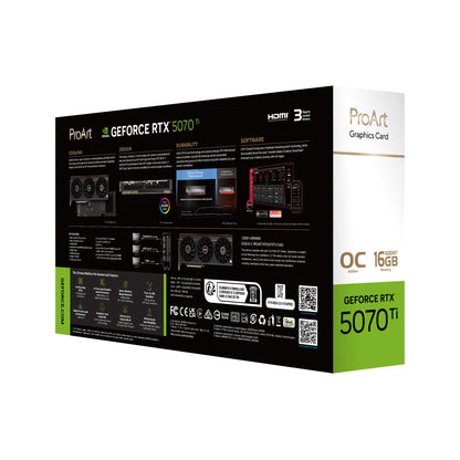 ASUS ProArt -RTX5070TI-O16G NVIDIA GeForce RTX 5070 Ti 16 GB GDDR7