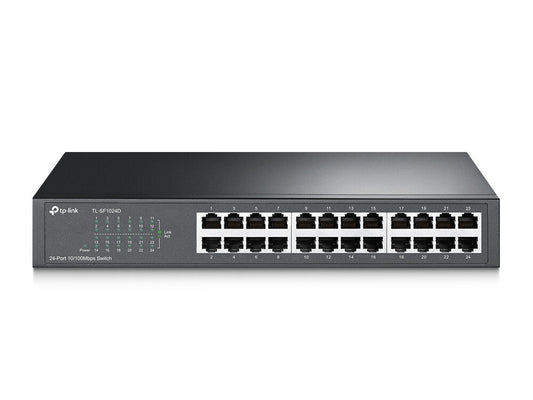 TP-Link TL-SF1024D network switch, Unmanaged, 24-port, grey